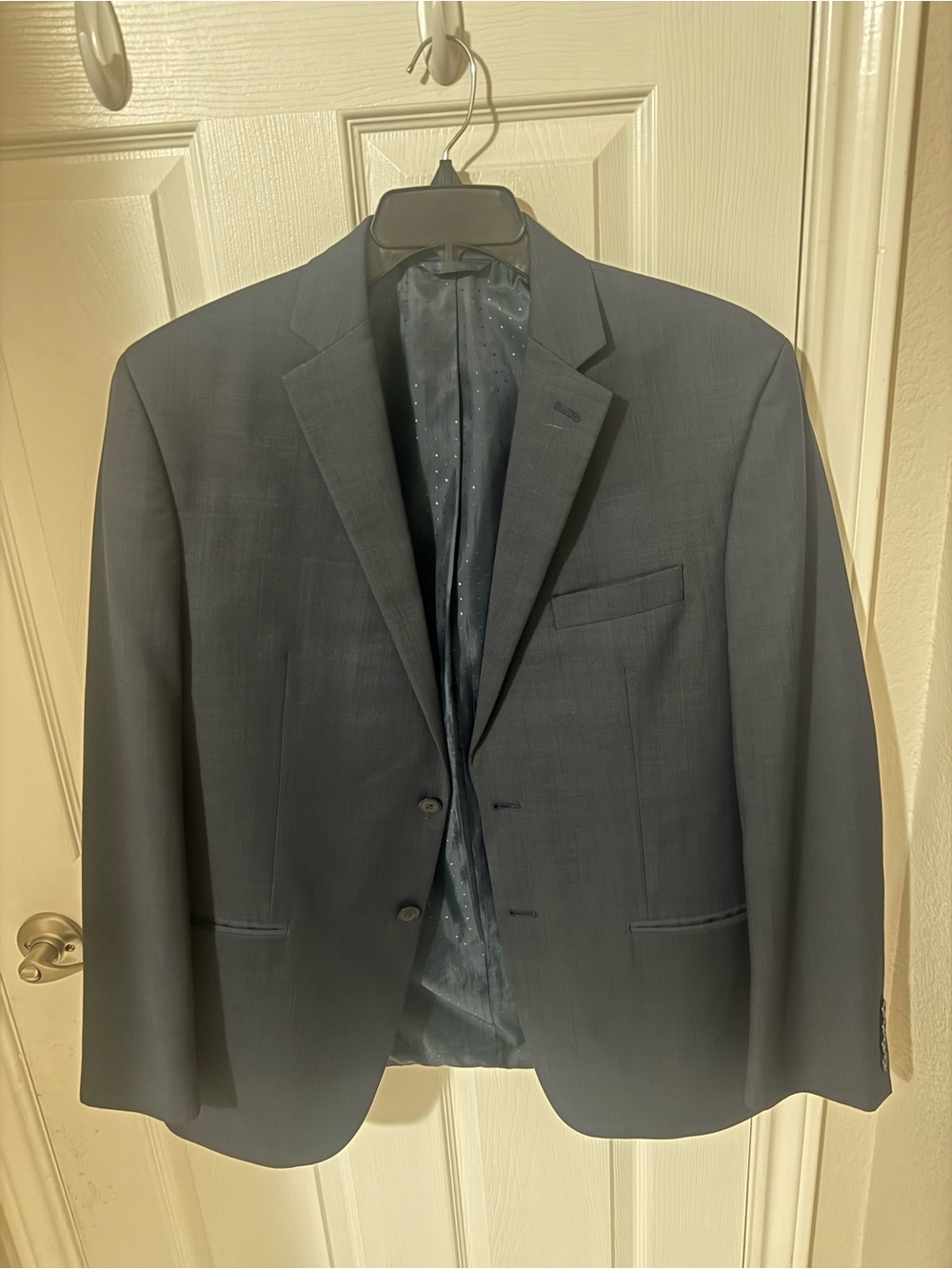 Michael Strahan Men's Navy Blazer with Notch Lapel